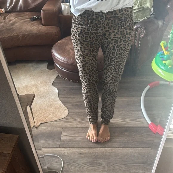 R13 Allison skinny Leopard Print Pants - Picture 15 of 17